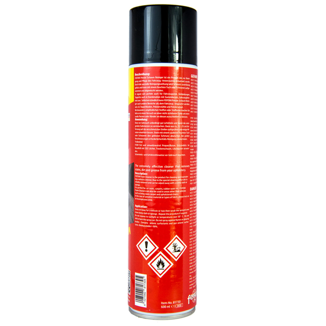 Solutie Fertan spray spuma detergent pentru tapiterie covoare