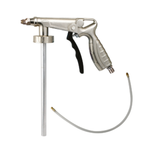 Pistol profesional aer comprimat ceara auto, protectie, antifon, insonorizant sasiu, cu tub prelungitor si duza pentru cavitati caroserie