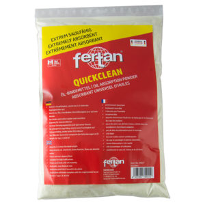 Praf absorbant ulei, liant uleiuri, benzina, motorina, produse petroliere, substante chimice - Fertan Quickclean 20 L