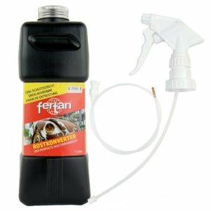 Pachet anticoroziv Convertor Rugina Fertan Rust Converter 1l + pulverizator cu tub 60 cm si duza 360 pentru cavitati caroserie