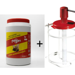 Pasta de curatat maini Fertan Star Handreiniger 3l cu dozator si suport perete