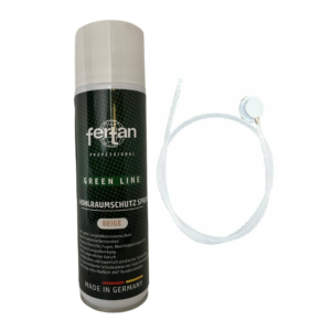 Spray ceara auto anticoroziva pentru cavitati caroserie, prag, usi, lonjeron - Fertan Professional Green Line Beige - culoare bej, cu tub prelungitor si duza aplicare, 500 ml