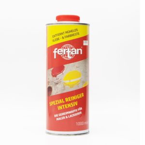 Solutie speciala intensiva de curatat adeziv, vopsea, etichete, abtibilduri, banda mascara - Fertan Spezial Reiniger Intensiv 1l